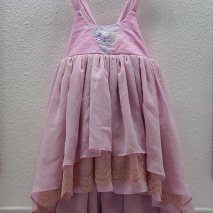 Pleiades Designs Pink Orchid Embroidered Eliza Dress